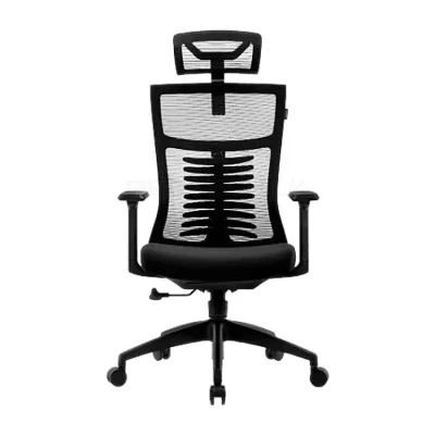 RAIDMAX EK601 gaming chair with moulded foam seat, 3D adjustable PU padded armrests, and butterfly mechanism for comfortable and adjustable seating.